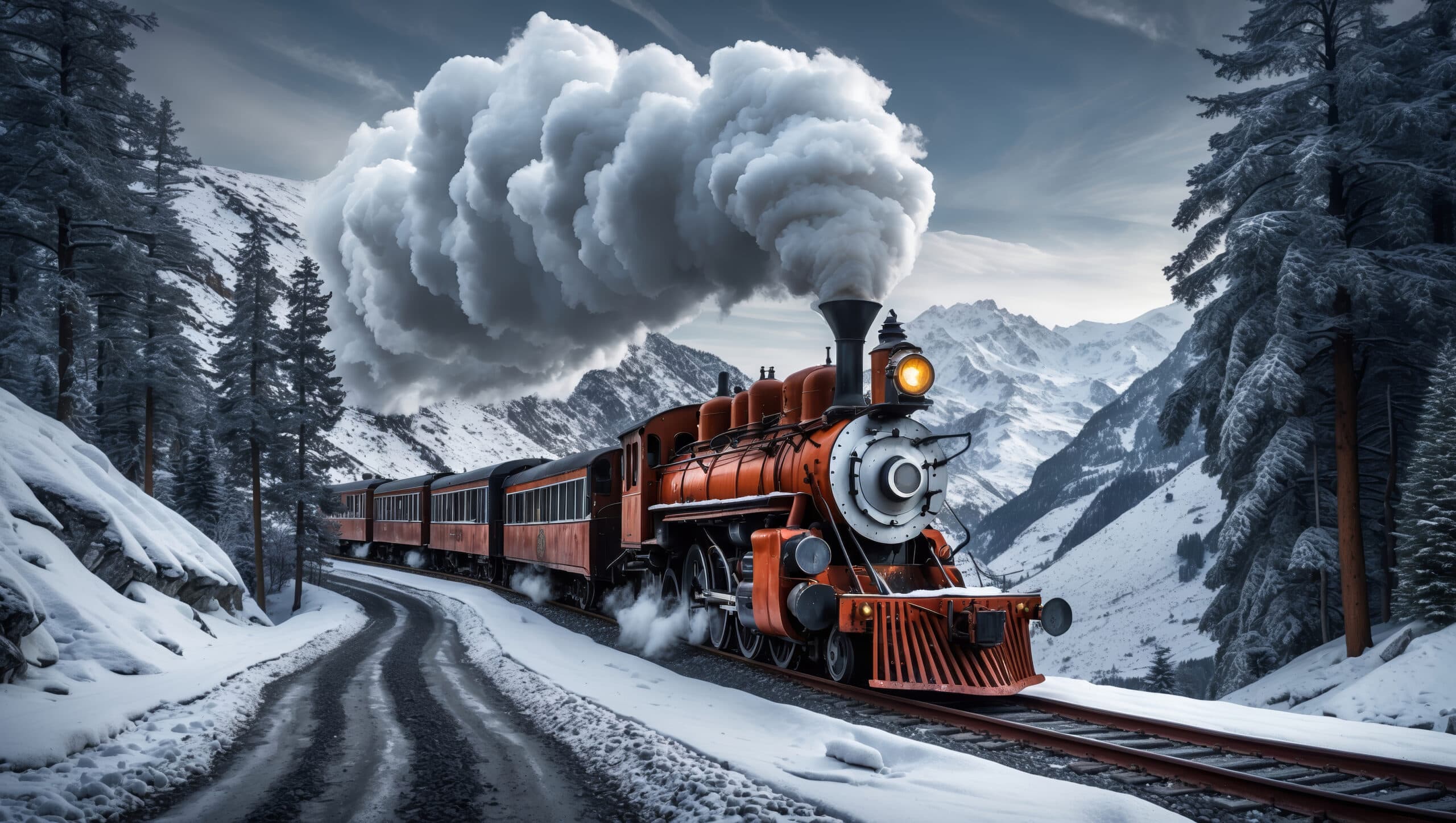 Scenic Winter Train Journeys Across America
